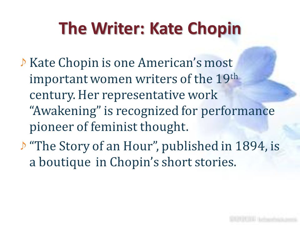The feminist perspectives in a story of an hour by kate chopin